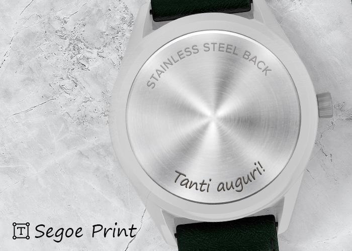 Stile C - Carattere Segoe Print